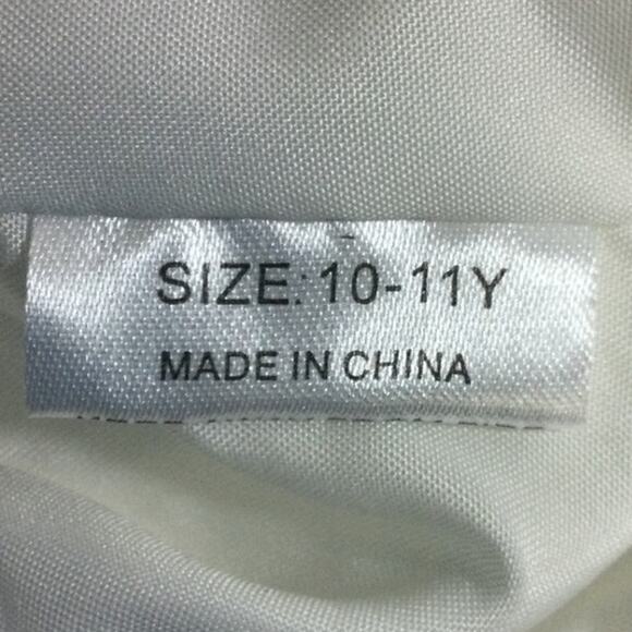 FLOWER GIRL'S PARTY DRESS SZ 10-11 Y white communion baptism christening NEW B40 - Picture 7 of 7